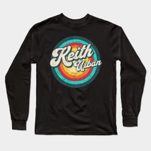 name keith urban in color circle Long Sleeve T-Shirt